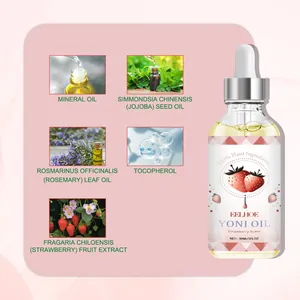 Gedetailleerd overzicht van EELHOE aardbei yoni-olie en de natuurlijke planteningrediënten