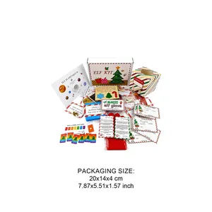 Verpackungsgröße für das Weihnachts-Elf-Set 27 Tage Countdown Geschenkbox