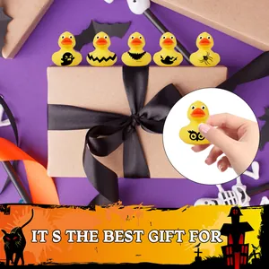 Halloween rubber duck blind box toy set featuring spooky prints as a perfect holiday gift idea