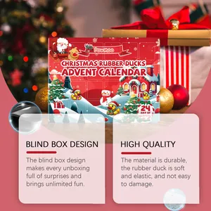 Christmas Rubber Duck Advent Calendar with 24 surprise toy ducklings for holidays