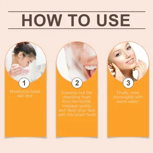 How to use JAYSUING turmeric facial cleanser in three steps