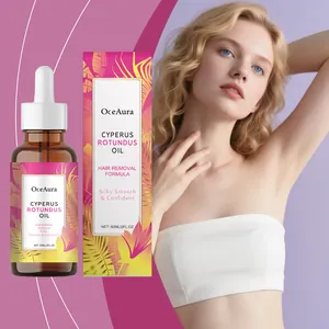 OceAura Cyperus Rotundus hair removal oil for smooth and soft skin care results