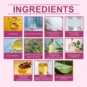 Detailed overview of the natural botanical ingredients in OceAura hair removal oil