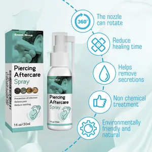 Spray South Moon da 30ml per la cura del piercing, pulizia delicata e guarigione rapida