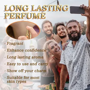 Macro detail of a golden perfume spray nozzle with a happy social lifestyle background