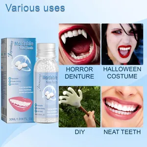Perles Thermiques Pour Dents De Remplacement Temporaire Kit De Réparation De Dents DIY Vampire Pour Halloween Party Restauration