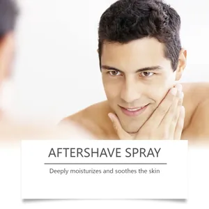 Professional aftershave spray for men, deeply moisturizes and soothes the skin after shaving