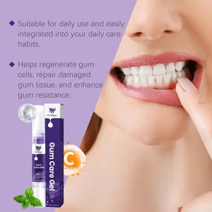 Gel reparador de encías púrpura Oralhoe con vitamina C para cuidado dental profundo