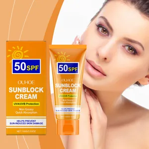 OUHOE SONNENSCHUTZCREME LSF 50 für Gesicht und Körper UVA/UVB Schutz Nicht Fettend