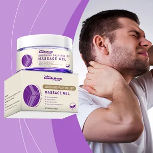 Detailed view of South Moon soothing massage gel for joint and muscle pain relief
