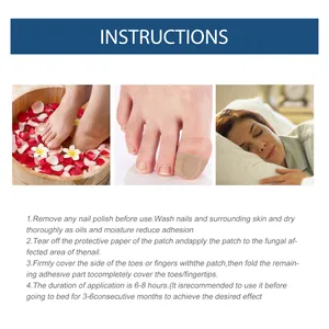 Gedetailleerde gebruiksinstructies voor de ademende teennagelverzorgingspleister voor de nacht