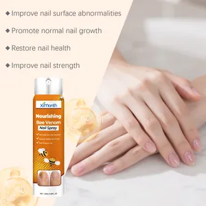 Detailansicht von Ximonth pflegendem Bienengift-Nagelspray für gesundes Nagelwachstum