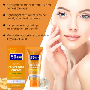 OUHOE LSF 50 Sonnencreme Detailansicht mit UVA/UVB-Schutz und feuchtigkeitsspendend