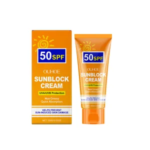 Professionelle OUHOE feuchtigkeitsspendende Sonnencreme LSF 50 für täglichen Hautschutz