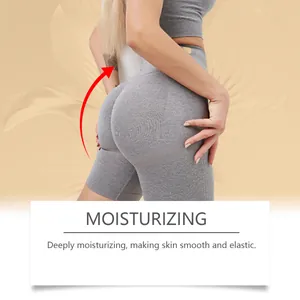 Detail view showing smooth, elastic skin results from using moisturizing buttock care oil