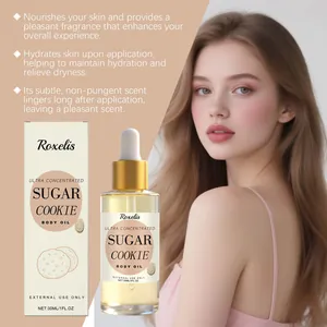 Aceite corporal perfumado de galleta de azúcar para hidratación intensa y piel suave