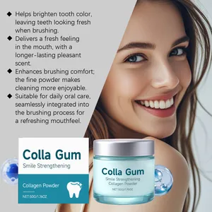 Professional Colla Gum collagen tooth powder for daily oral care and smile strengthening