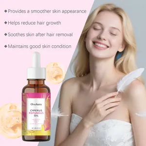 OceAura Cyperus Rotundus Oil for hair removal care and smoother skin appearance