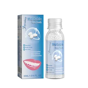 Perles de fausses dents modelables professionnelles pour réparation dentaire temporaire