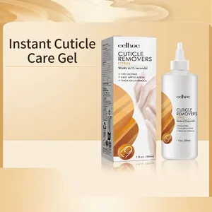 Instant Cuticle Remover Gel Fast Acting Professional Nail Care For Damaged Brittle Nails Citrus Scent Thick Gel Formula
