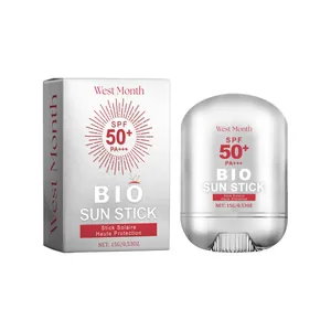 West Month SPF 50+ Bio Sun Stick 15g portable outdoor protection sunscreen stick