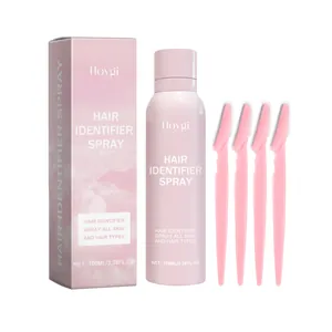 Hoygi hair identifier spray kit with 4 face razors for all skin types