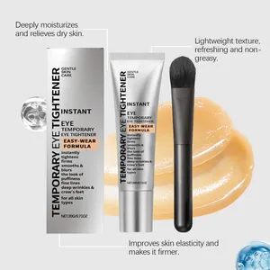 Sofort straffende Augencreme mit Applikatorbürste für Anti-Aging und feine Linien