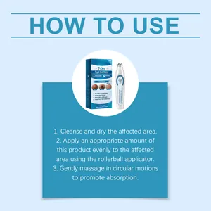Instrucciones de uso en 3 pasos para el lápiz roll-on eliminador de manchas y verrugas.