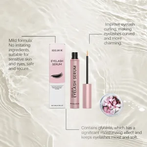 EELHOE eyelash serum detail showing its moisturizing glycerin formula and curling effect