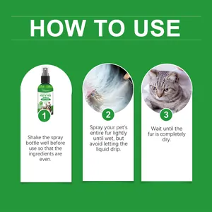 Guida all'uso passo dopo passo per lo spray antipulci YEGBONG per cani e gatti domestici