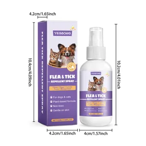 Λεπτομερείς διαστάσεις για YEGBONG 50ml σπρέι απώθησης ψύλλων και τσιμπουριών