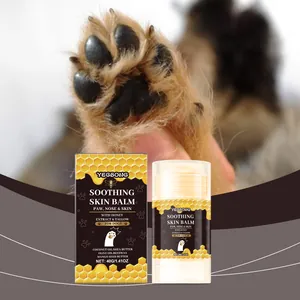 Stick de Baume au Miel pour Pattes d'Animaux YEGBONG Hydratant Apaisant pour Chiens Chats Pattes Gercées Truffe Réparation de la Peau Ingrédients Naturels Cire d'Abeille Huile de Coco