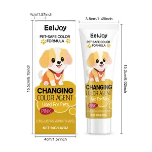 Tinte rosa EelJoy para perros y gatos mostrado con dimensiones completas de producto