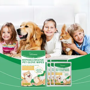 Gants de toilette hypoallergéniques pour animaux pour un soin doux du pelage