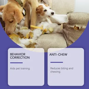 Hunde kauen Sofa Detail zeigt Notwendigkeit für Haustier Verhalten Korrektur Spray