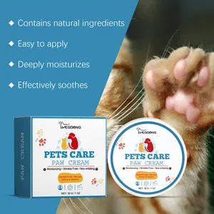Moisturizing pet paw care cream with oatmeal and aloe for soothing dry dog cat paws