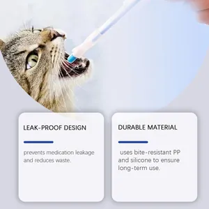 Detail view of cat feeding dispenser with leak-proof design and bite-resistant PP material