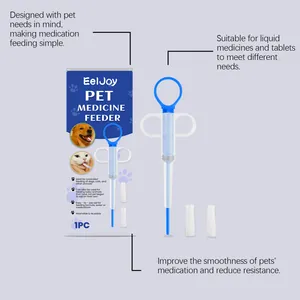 EelJoy pet medicine feeder kit with replacement silicone tips for cats and dogs