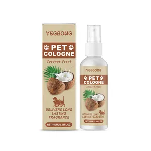 Coconut Scent Pet Deodorant Spray For Dogs Cats Long Lasting Fragrance Indoor Air Freshener Odor Remover Cleaning Spray