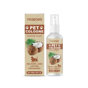YEGBONG Coconut Scent Pet Cologne Deodorant Spray 100ml for Dogs and Cats Long Lasting