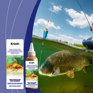 Detailed view of Kriath decapsulated brine shrimp egg fish food bait for outdoor fishing