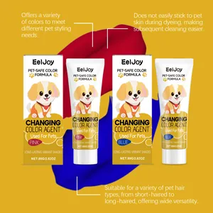 EELJOY fórmula de tinte seguro para mascotas en rosa y azul para varios tipos de pelo.