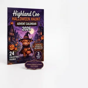 Calendario de Adviento de Halloween Highland Coo 2026 con 24 figuras coleccionables