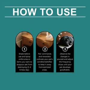 Step-by-step instructions for using pet anti-chew spray to protect your furniture