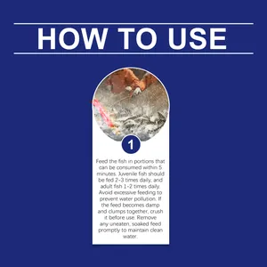 Detailed English instruction guide for decapsulated brine shrimp eggs fish feed usage