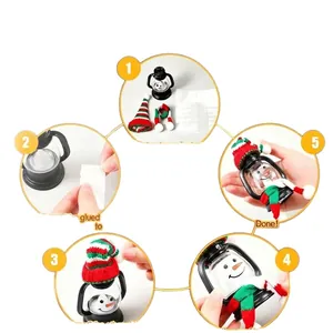 Detaillierte DIY-Montageanleitung für Mini-Weihnachtsschneemann-Laterne mit Mütze und Schal