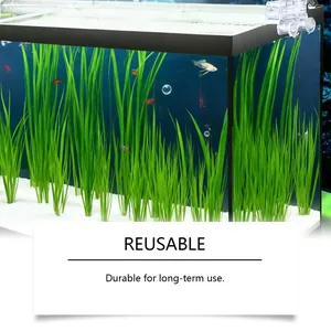 Nahaufnahme eines klaren Aquariums nach der Reinigung, betont die Wiederverwendbarkeit.