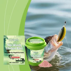 Kriath No-Wash-Gluten-Köder zum Bachangeln mit intensivem Fischgeschmack für Strömungen
