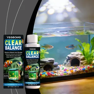 YEGBONG aquarium water cleaner for freshwater and saltwater tank maintenance 100ml