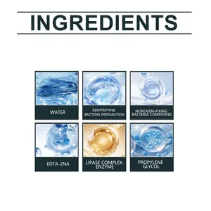 Detailed breakdown of safe aquarium cleaner ingredients including nitrifying bacteria.